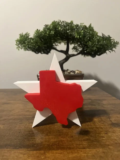 Mô hình trang trí Ngôi sao Bang Texas (Texas State Star) in 3D - Image 2
