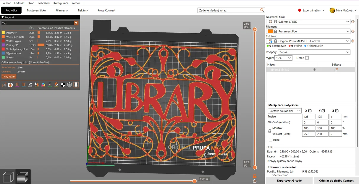 Bảng hiệu trang trí LIBRARY 3D nghệ thuật độc đáo - Image 3