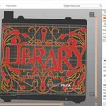 Bảng hiệu trang trí LIBRARY 3D nghệ thuật độc đáo - Thumbnail 3