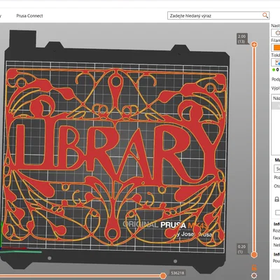 Bảng hiệu trang trí LIBRARY 3D nghệ thuật độc đáo