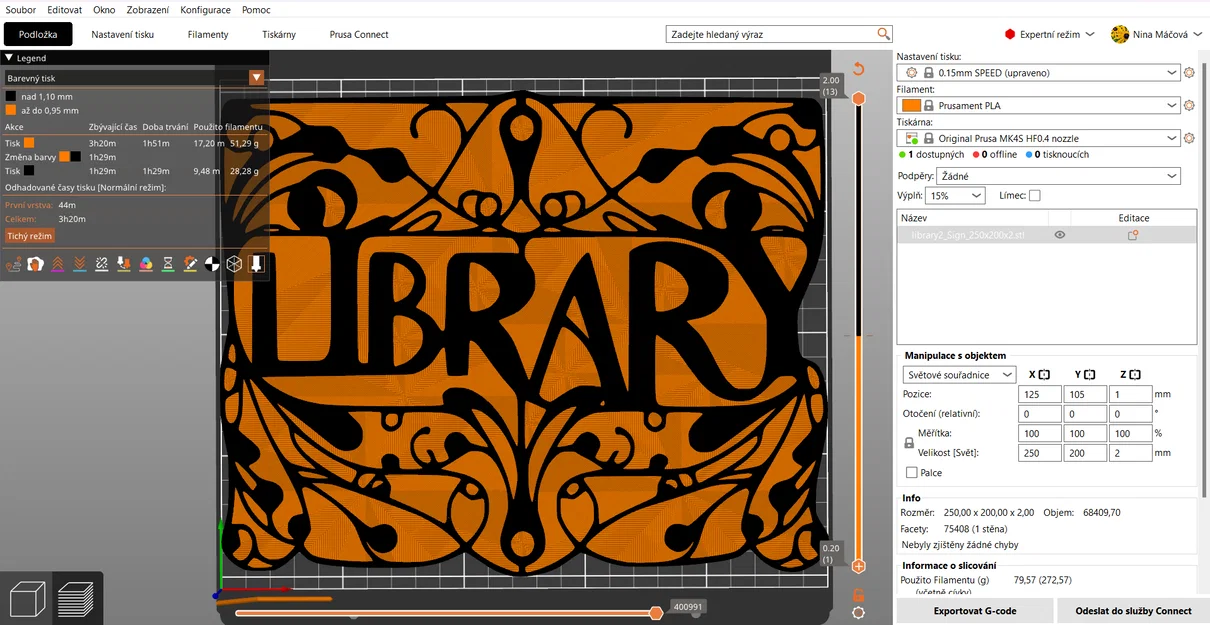 Bảng hiệu trang trí LIBRARY 3D nghệ thuật độc đáo - Image 4