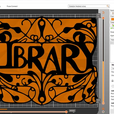 Bảng hiệu trang trí LIBRARY 3D nghệ thuật độc đáo