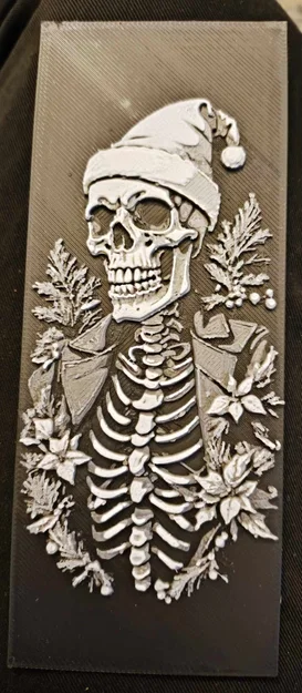Bookmark bộ xương Giáng Sinh (Christmas skeleton bookmark) - Image 2
