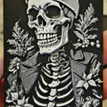 Bookmark bộ xương Giáng Sinh (Christmas skeleton bookmark) - Thumbnail 3