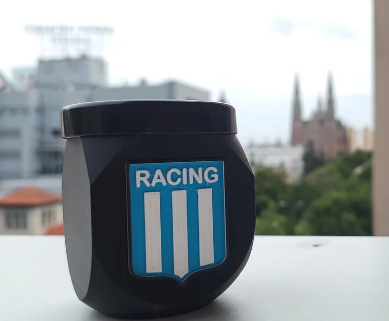 Cốc Mate Racing Club - Mẫu in 3D kỷ niệm vô địch Sudamericana 2024 - Image 1