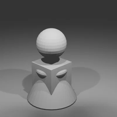 Mô hình quân cờ 3D tối giản - Spielfigur 3. Generation