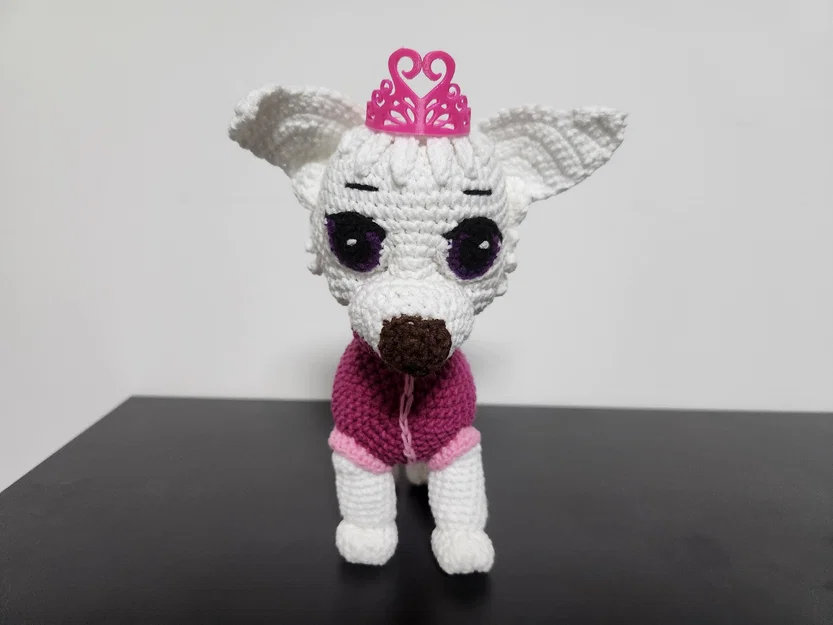 Mô hình 3D vương miện Sweetie (Paw Patrol) trang trí thú bông xinh xắn - Image 1