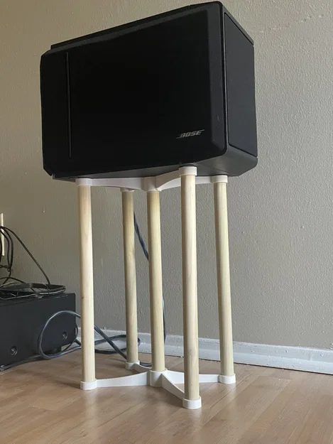 Chân đế đa năng phối hợp gỗ và in 3D cho loa và đồ decor - Image 1