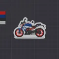 Móc khóa mô hình xe BMW G310 R in 3D đầy cá tính - Thumbnail 2