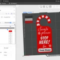Móc treo cửa “Santa Stop Here” tuỳ chỉnh tên - Thumbnail 4