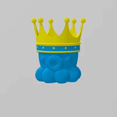 Bạch tuộc đội vương miện (Octopus with Crown)