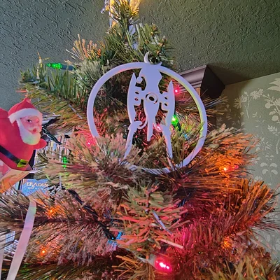Đồ trang trí cây thông Noel mô hình Portal Turret in 3D độc đáo