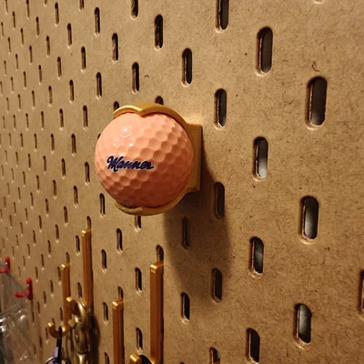 Giá treo bóng Golf gắn bảng IKEA Skadis (Sử dụng T-Nut M3)