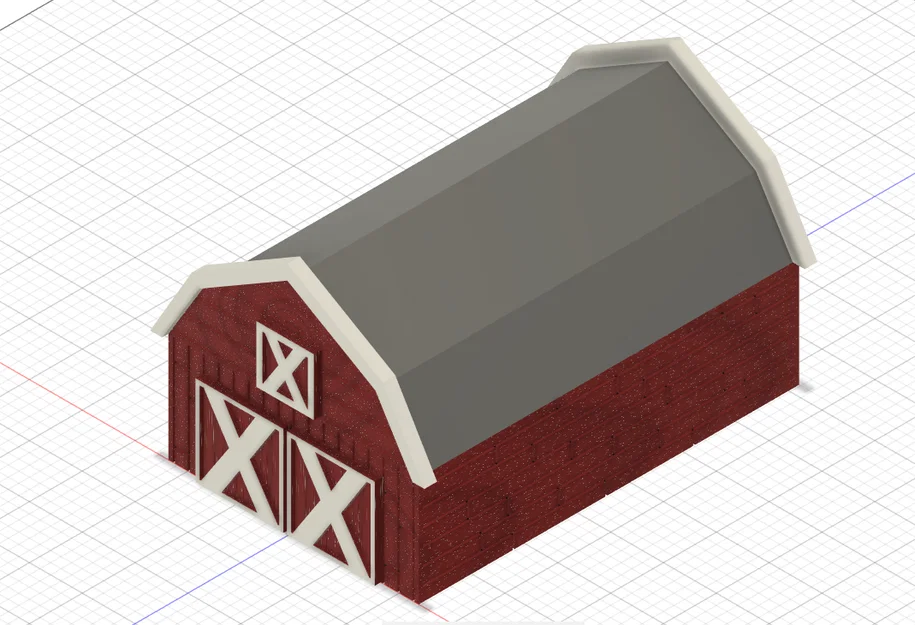 Mô hình nhà kho nông trại Simple Barn cho sa bàn và TTRPG - Image 1