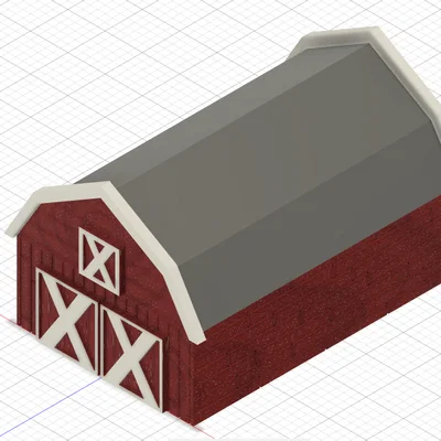 Mô hình nhà kho nông trại Simple Barn cho sa bàn và TTRPG
