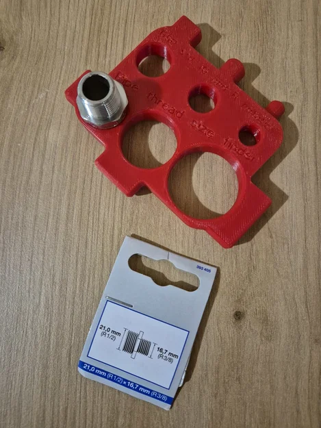 Dụng cụ xác định kích cỡ ren ống (BSP) - Pipe thread size finder tool - Image 2