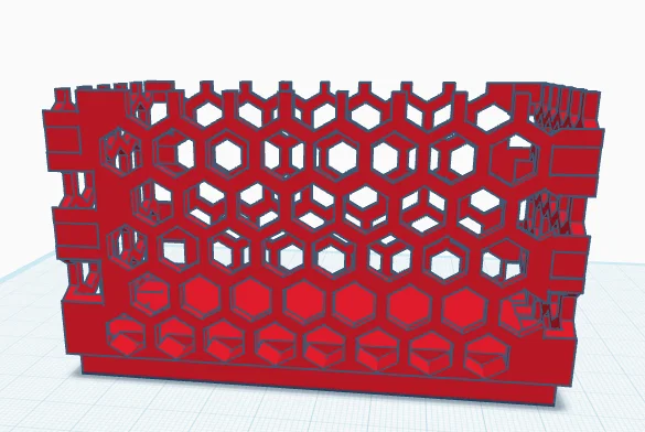 Mẫu khay chứa đồ hình tổ ong xếp chồng 3D tiện lợi - Image 1