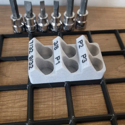 Khay giữ đầu tuýp tua vít 3/8"