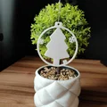 Mẫu đồ trang trí cây thông Noel treo tường 3D tinh tế - Thumbnail 1