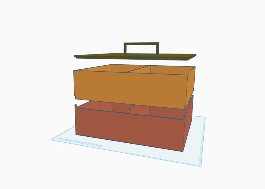 Mẫu hộp đựng kính 2 ngăn xếp tầng thông minh in 3D cực tiện lợi - Image 1