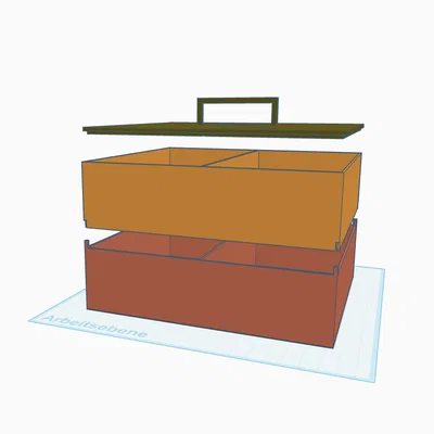 Mẫu hộp đựng kính 2 ngăn xếp tầng thông minh in 3D cực tiện lợi