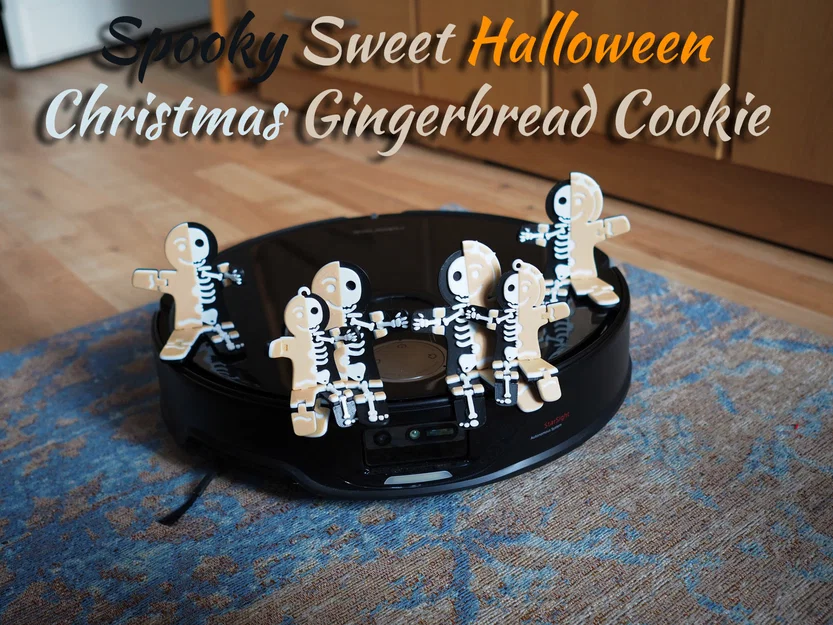Spooky Sweet Gingerbread Cookie - Halloween Christmas (Bánh gừng nửa xương) - Image 1