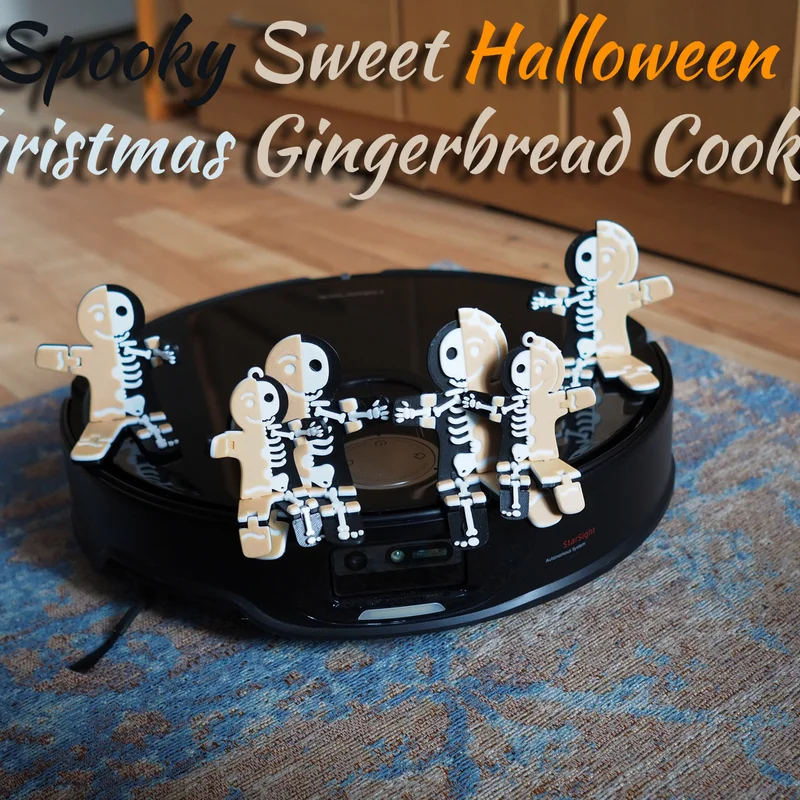 Spooky Sweet Gingerbread Cookie - Halloween Christmas (Bánh gừng nửa xương)