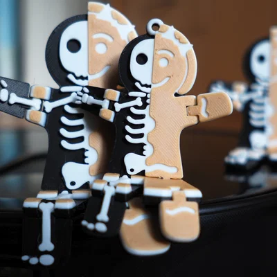Spooky Sweet Gingerbread Cookie - Halloween Christmas (Bánh gừng nửa xương)