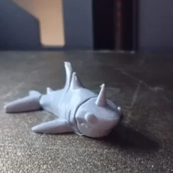 Mô hình cá mập khớp nối (Articulated Shark) in 3D mừng sinh nhật