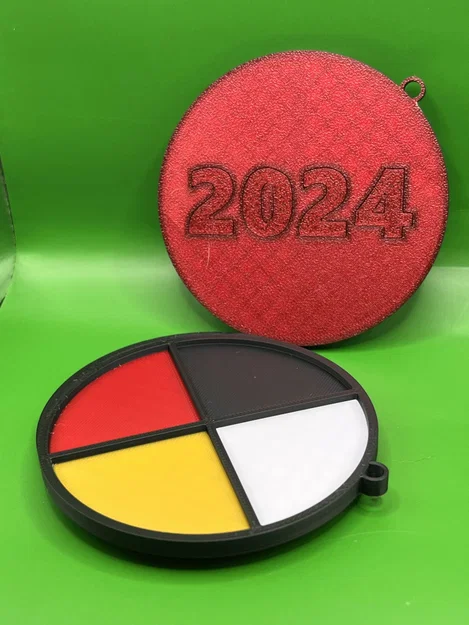 Ornament Cây Thông Ngày Lễ – Native Medicine Wheel (2024) - Image 1