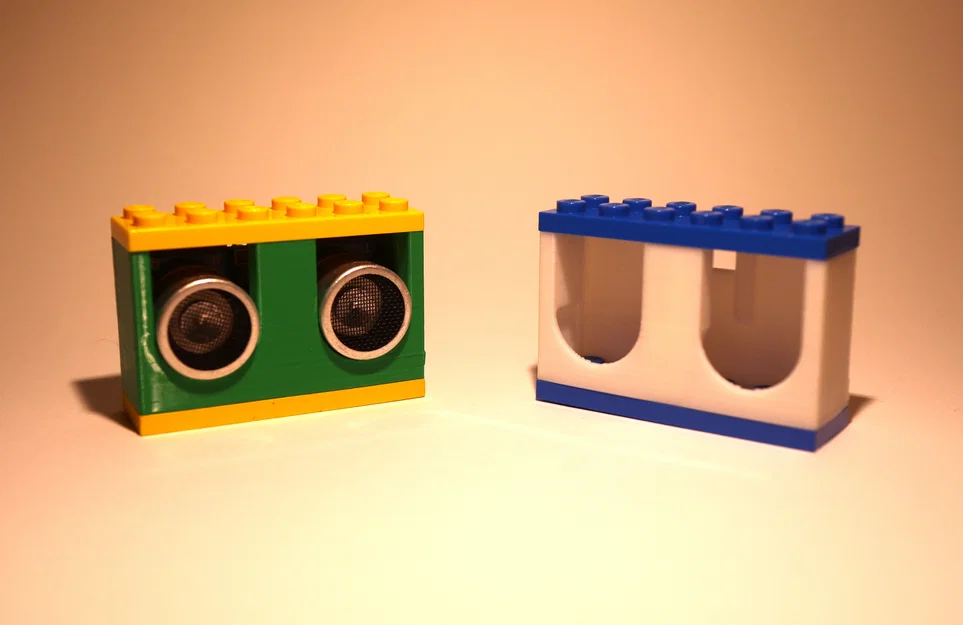 Vỏ Brikkitron tương thích Lego cho cảm biến khoảng cách HC-SR04 - Image 1