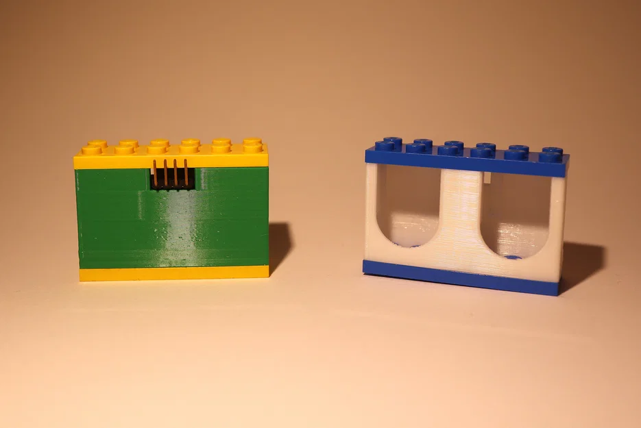 Vỏ Brikkitron tương thích Lego cho cảm biến khoảng cách HC-SR04 - Image 2