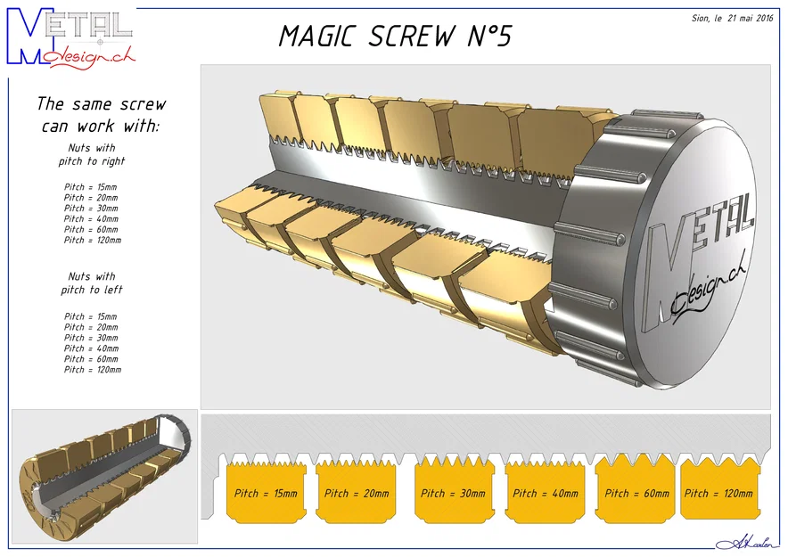 Vis magique 5 – Ốc vít đa năng hỗ trợ ren trái & ren phải - Image 5
