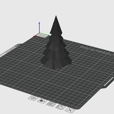Mô hình cây thông Noel 3D trang trí thiết kế tối giản hiện đại