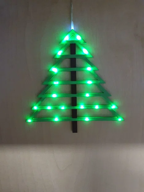 Cây thông Noel trang trí tích hợp đèn LED tự in 3D độc đáo - Image 1