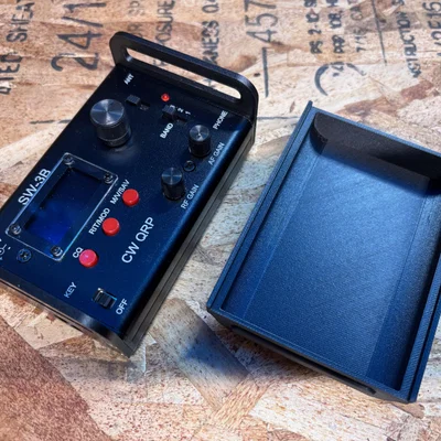 Bộ khung và nắp bảo vệ in 3D cho máy thu phát Venus SW-3B QRP