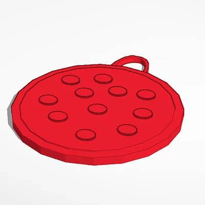 Mẫu móc khóa hình bánh Pizza 3D độc đáo dễ in