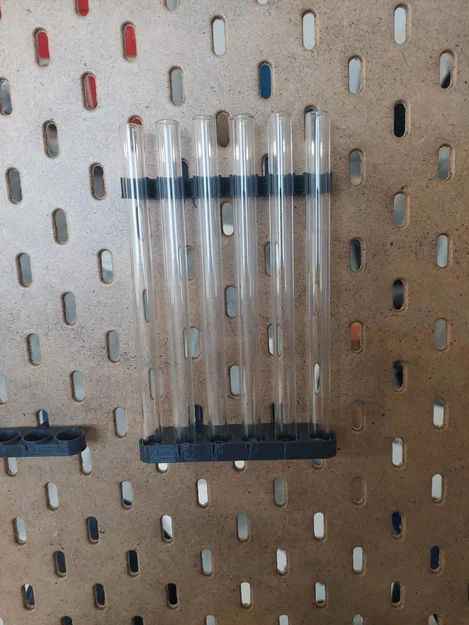 Giá đỡ 6 ống hút thủy tinh cho Ikea Skådis (Ikea skadis glass straw support x6) - Image 1