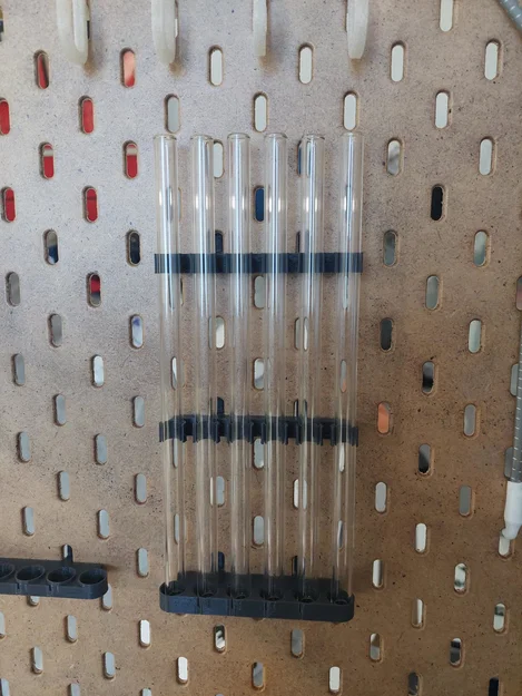 Giá đỡ 6 ống hút thủy tinh cho Ikea Skådis (Ikea skadis glass straw support x6) - Image 2