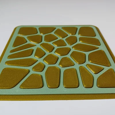 Bộ lót ly lắp ráp với họa tiết Voronoi