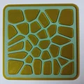 Bộ lót ly lắp ráp với họa tiết Voronoi - Thumbnail 3