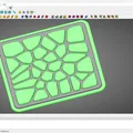 Bộ lót ly lắp ráp với họa tiết Voronoi - Thumbnail 5