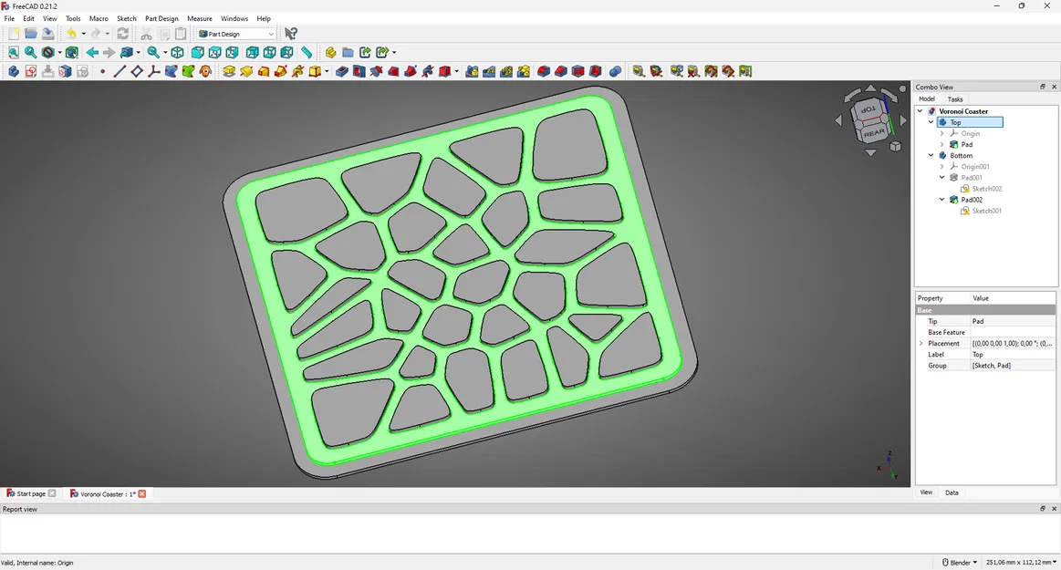 Bộ lót ly lắp ráp với họa tiết Voronoi - Image 6