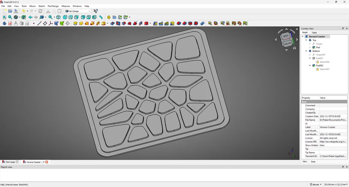 Bộ lót ly lắp ráp với họa tiết Voronoi - Image 7