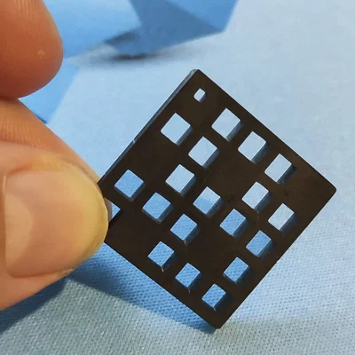 Bông tai hình vuông 3D độc đáo - Phụ kiện thời trang cá tính