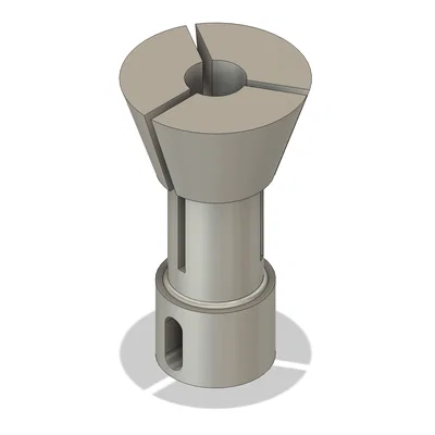 Mô hình kỹ thuật Isometric Design 35 - Đầu kẹp Collet chi tiết