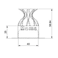 Chân nến tưởng niệm cho tealight (Memorial canle holder for tea light) - Thumbnail 4