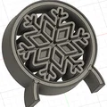Đồ trang trí Giáng sinh hình bông tuyết để bàn in 3D độc đáo - Thumbnail 2