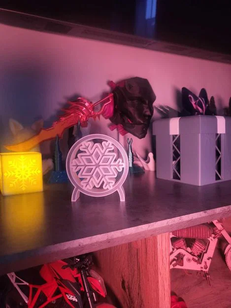 Đồ trang trí Giáng sinh hình bông tuyết để bàn in 3D độc đáo - Image 5