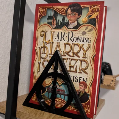 Kệ chặn sách Bảo bối Tử thần Harry Potter in 3D cực đẹp